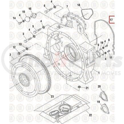 331425 by PAI - Cover Gasket - for Caterpillar 3406E/C15/C16/C18 Series Application