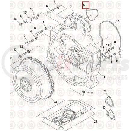 331426 by PAI - Cover Gasket - for Caterpillar 3406E/C15/C16/C18 Series Application