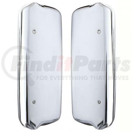 TR034-FRMCC-L by TORQUE PARTS - Mirror Cover - Driver Side, Front, Plastic, Chrome, without Mounting Hardware, for 2004 and Older Freightliner Century Trucks