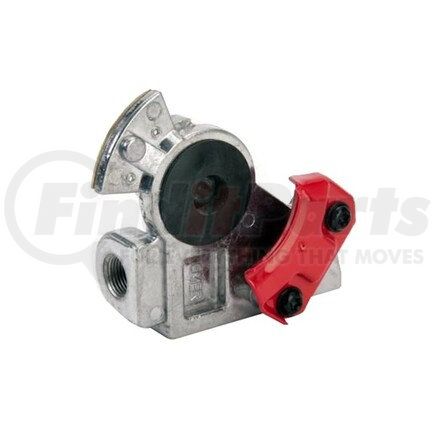 TR035093 by TORQUE PARTS - Gladhand - Emergency, Aluminum, Red, Bracket Mount, 37 Degree, (2) 3/8" FPT, (2) 11/32" Mounting Holes Diameter