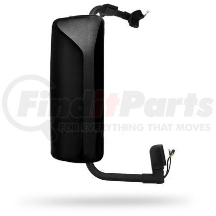 TR054-VLMB-R by TORQUE PARTS - Door Mirror - Passenger Side, Black, Power Heated, DOT and SAE Approved, for 2004-17 Volvo VNL
