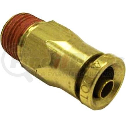TR14SF18 by TORQUE PARTS - Push In To Connect (PTC) Brass Air Male Fitting Straight Connector, 1/4 OD x 1/8 NPT