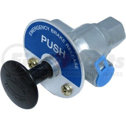 TR17600B by TORQUE PARTS - Emergency Brake Push/Pull Control Valve - 1/4" NPT Inlet/Outlet/Exhaust Ports, with Two Mounting Holes