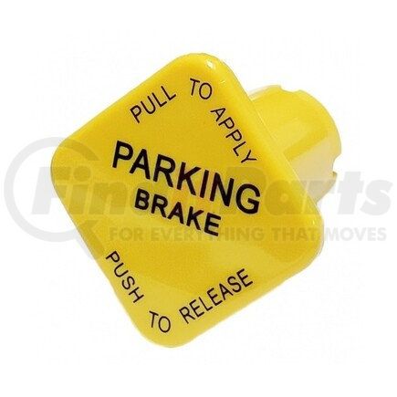 TR298818 by TORQUE PARTS - Air Brake Valve Control Knob - Parking Brake, Yellow, 5/8" Thread, for Threaded Type Push-Pull Valves