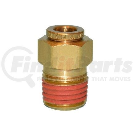 TR38SF14 by TORQUE PARTS - Push to Connect (PTC) Brass Fitting - 3/8" OD x 1/4" Male Connector Swivel