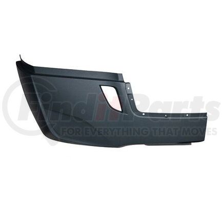 TR443-FRSB-R by TORQUE PARTS - Passenger Side Outer Bumper Cover without Fog Light Hole for 2018+ Freightliner Cascadia