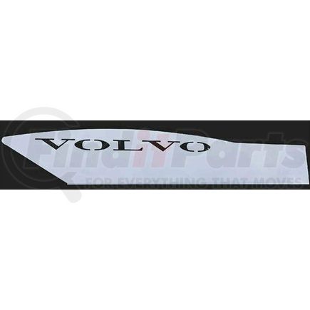 TR570-VLDP-L by TORQUE PARTS - Door Plate - Driver Side, Bottom, Stainless Steel, for 1998-2017 Volvo VNL Trucks