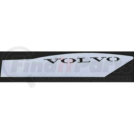 TR570-VLDP-R by TORQUE PARTS - Door Plate - Passenger Side, Bottom, Stainless Steel, for 1998-2017 Volvo VNL Trucks