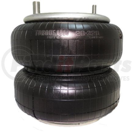 TR7555 by TORQUE PARTS - Suspension Air Spring - Double Convoluted, 3.60 in. Compressed Height