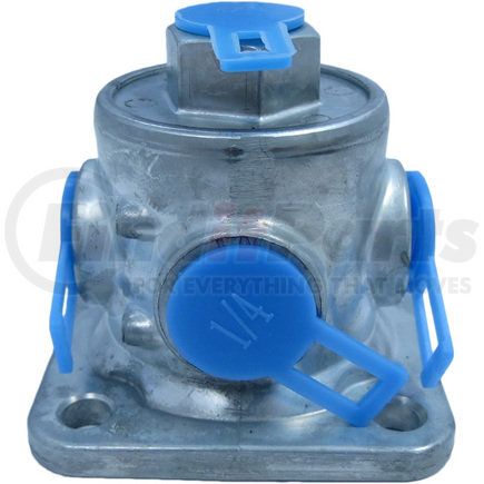 TR90054079 by TORQUE PARTS - Air Brake Line Three-Way Pilot Valve - Remote Mount, 1/4" NPT Side Port, 1/8" NPT Top Port