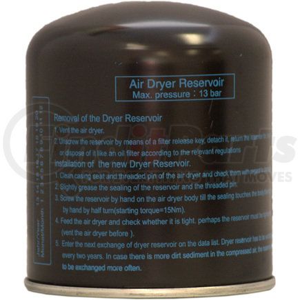TR950011 by TORQUE PARTS - Air Brake Dryer Cartridge - Screw-On Type, Standard Version of SS1200 and TWIN Air Dryer