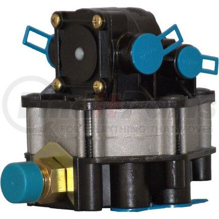 TRKN28600 by TORQUE PARTS - FF-2 Full Function Air Brake Trailer Valve - Nipple Mount, 3/4" Reservoir Port, (4) 3/8" Delivery Ports, 1/4" Control Port, 3/8" Supply Port, (2) 3/8" Spring Brake Ports