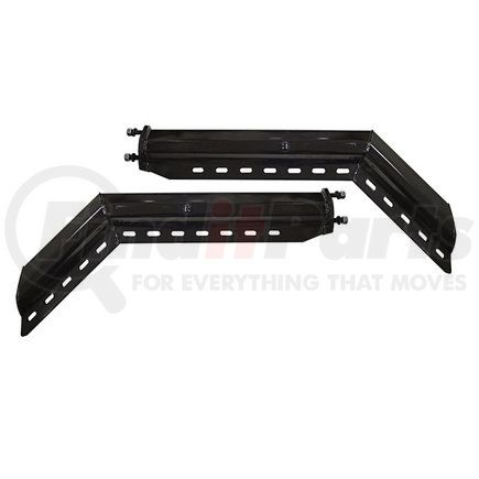 TRMFH305 by TORQUE PARTS - Mud Flap Hanger - 30 in. Black, 45 Degree Angled, 2-1/2" Bolt Pattern