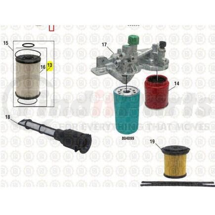 450525 by PAI - Fuel Filter - 2004-2015 International DT570/DT466E HEUI Engines Application