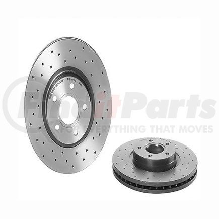 09.9468.1X by BREMBO - Premium UV Coated Front Xtra Cross Drilled Brake Rotor