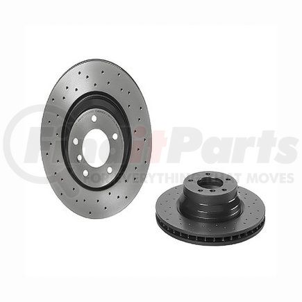 09.A259.1X by BREMBO - Premium UV Coated Front Xtra Cross Drilled Brake Rotor