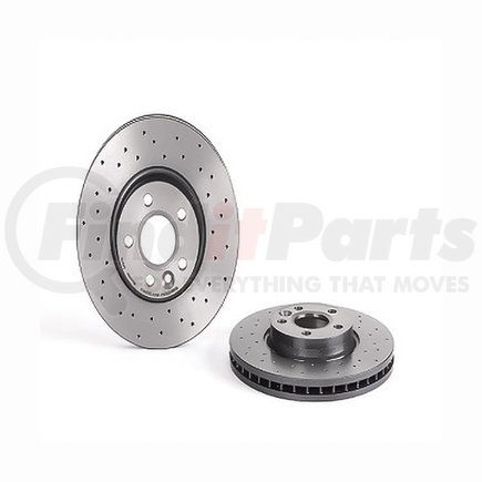 09.A427.1X by BREMBO - Premium UV Coated Front Xtra Cross Drilled Brake Rotor