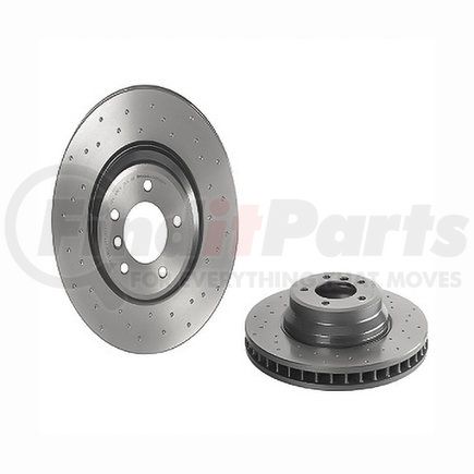 09.A599.1X by BREMBO - Premium UV Coated Front Xtra Cross Drilled Brake Rotor