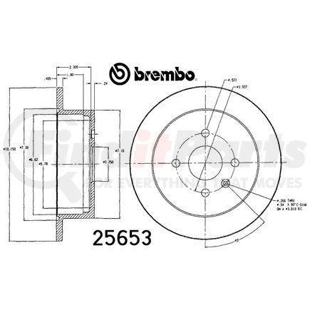 25653 by BREMBO - 25653