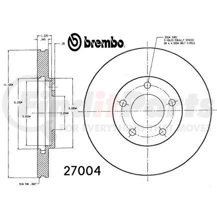 27004 by BREMBO - 27004