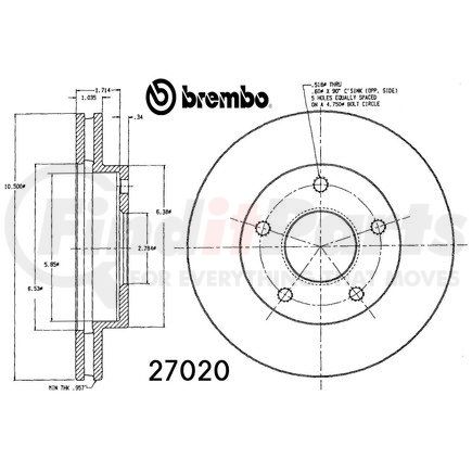 27020 by BREMBO - 27020