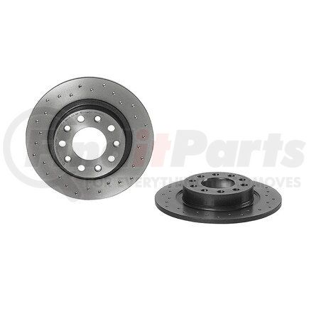 08.9460.4X by BREMBO - Premium UV Coated Rear Xtra Cross Drilled Brake Rotor