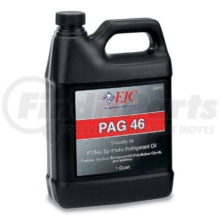 2485 by FJC, INC. - Refrigerant Oil - PAG Oil, Synthetic, Viscosity 46, 1 Quart, For Use with R-134a Only