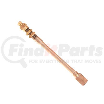 867-6 by HALTEC - Tire Valve Stem Extension - 6" Length, Rigid Brass, Large Bore, Straight Line Mount