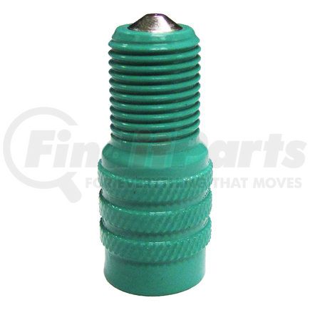 DS-1G by HALTEC - Tire Valve Stem Cap - Green, Double Seal, Flow-Through, 7/8" Length, -40°F to 250°F