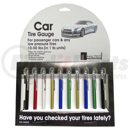 GA-105DIS by HALTEC - Tire Gauge Display - Colorful Display of 10 Gauges of GA-105 Model