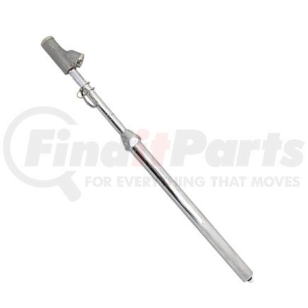 GA-155S-RCL-HD by HALTEC - Tire Pressure Gauge - Dual Foot, Metal Bar, Chrome, Straight-on 30-deg Reverse Chuck