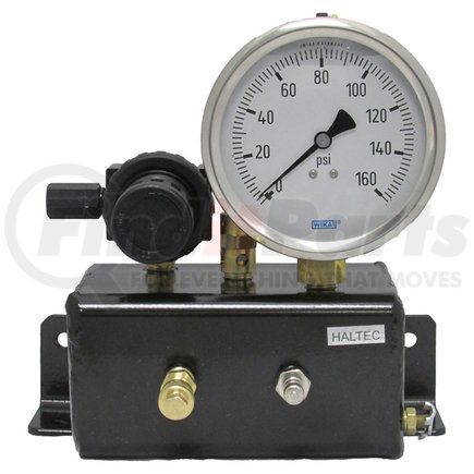 GCS-A by HALTEC - Tire Pressure Gauge - Large 4" Liquid-Filled Gauge, with 1 Standard and 1 Large Bore Ports