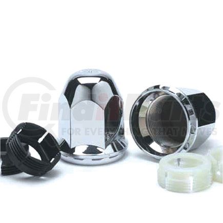 H-188 by HALTEC - Wheel Lug Nut Cover - Screw-on, 33 mm, with Inner Clamp and Threaded Outer Cover