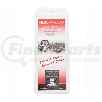 H-1813 by HALTEC - Wheel Lug Nut Cover - Hug-A-Lug, Cardboard, Patended Spring-Clip Insert