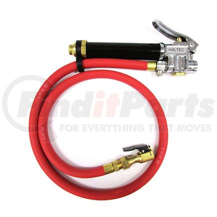 I-405-12M by HALTEC - Inflator Gauge - 12 ft. Hose Length, with CH-360OP Clip-on Air Chuck