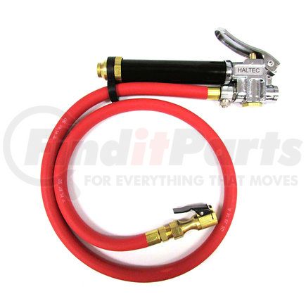 I-405-6M by HALTEC - Inflator Gauge - 6 ft. Hose Length, with CH-360OP Clip-on Air Chuck