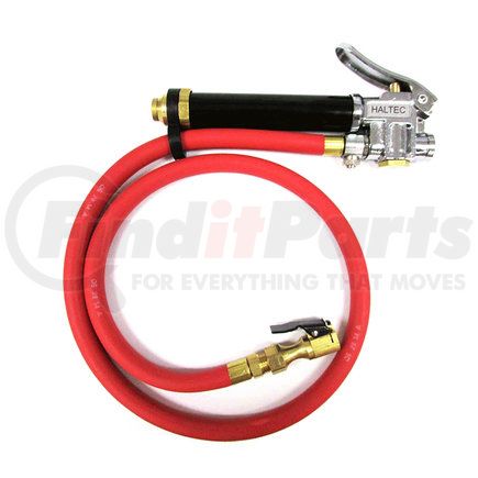 I-405-9M by HALTEC - Inflator Gauge - 9 ft. Hose Length, with CH-360OP Clip-on Air Chuck