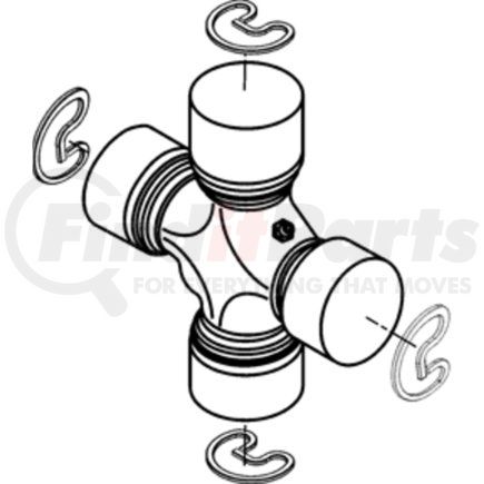 050207000 by DANA - Universal Joint; Greaseable