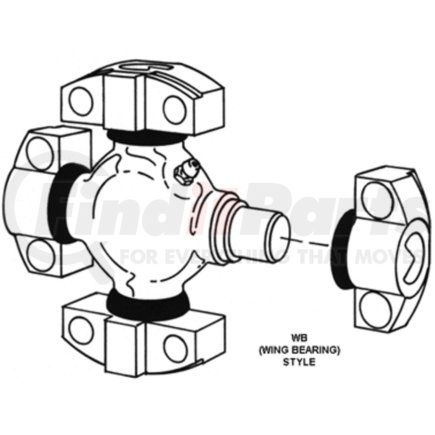 050242000 by DANA - Universal Joint; Greaseable