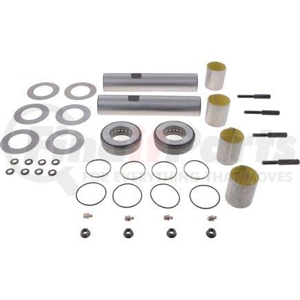 140KK100 by DANA - Steering King Pin Set - 10.12 in. Length, 2.05 in. dia., 2.50 in. Bushing, DX Garlock