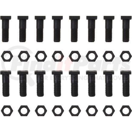 508652 by DANA - Differential Ring and Pinion Bolt Set - Square Head Type, M16 x 1.5-6G Thread, Grade 11.9