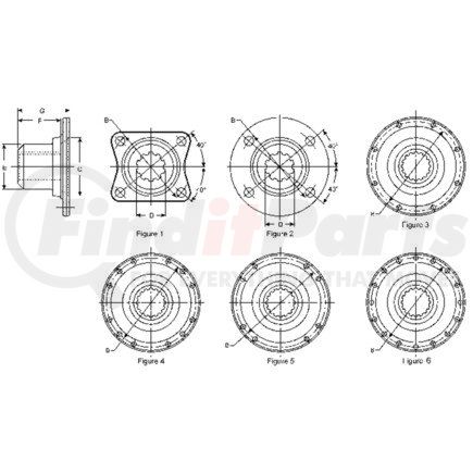 5-1-02709 by DANA - 1610 Series Drive Shaft Companion Flange - Steel, 1.790 in. Major dia., 4 Holes