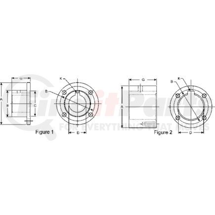 5-1-873-7 by DANA - Circular Flange Drive Shaft Companion Flange - Steel, Circular Flange, 8 Holes