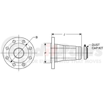5-3-3211KX by DANA - Slip Yoke Flange Style