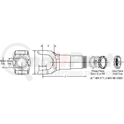 6-3-2631KX by DANA - SLIP YOKE