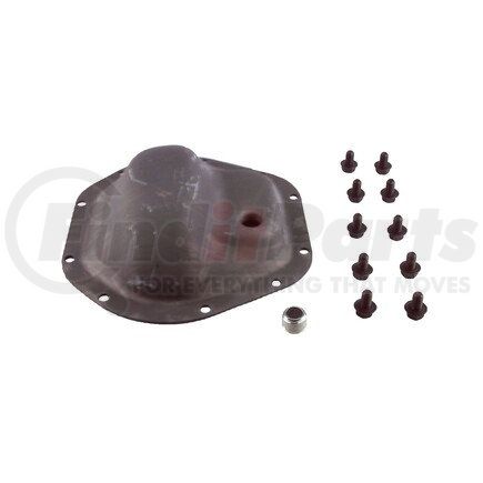 707111X by DANA - Differential Cover - DANA 44 Axle, Rear, Steel, Plain, Natural, 10 Bolts
