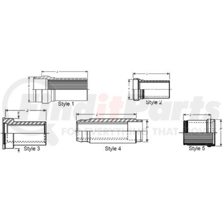 8-55-43X by DANA - DRIVE SHAFT SPLINED SLEEVE