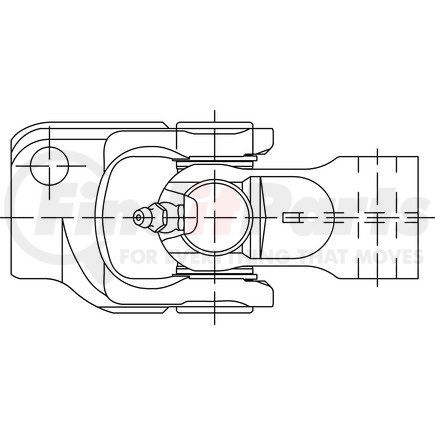 908256-10SX by DANA - Steering Shaft Slip Joint - Steel, with Installation Kit