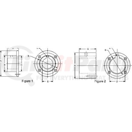 9-1-333 by DANA - Circular Flange Drive Shaft Companion Flange - Steel, Circular Flange, 8 Holes