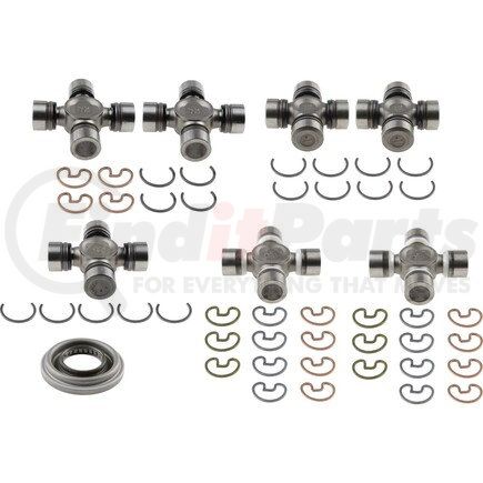 SPL1019JK by DANA - Universal Joint Kit - Contains: 5-760X (2), 5-793X (2), 5-1330X (2), 5-795X (1)